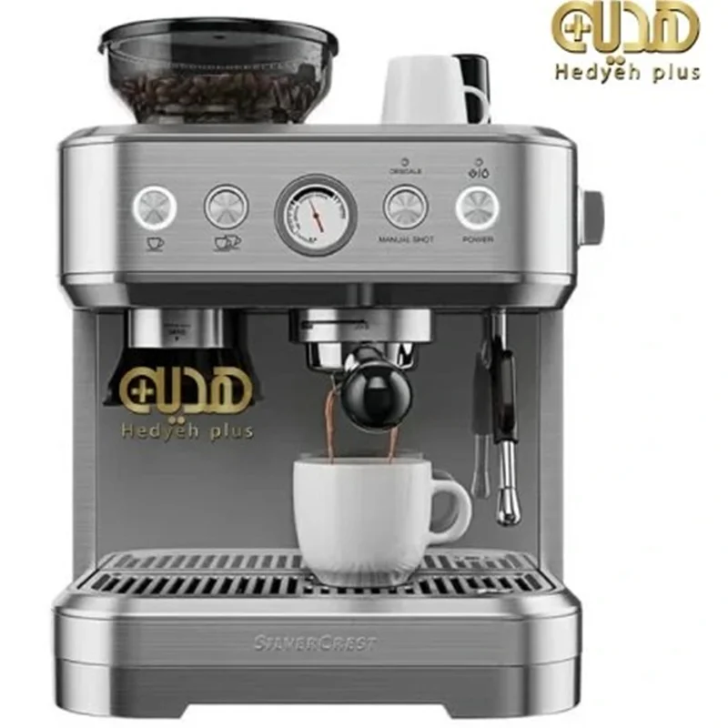 اسپرسوساز سیلور کرست مدل SSMP1770A2 ظرفیت ۲.۳ لیتر با فیلتر استیل